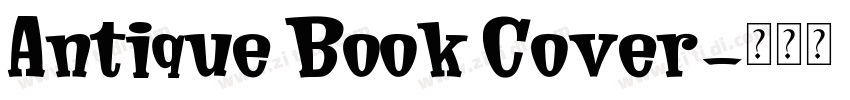 Antique Book Cover字体转换